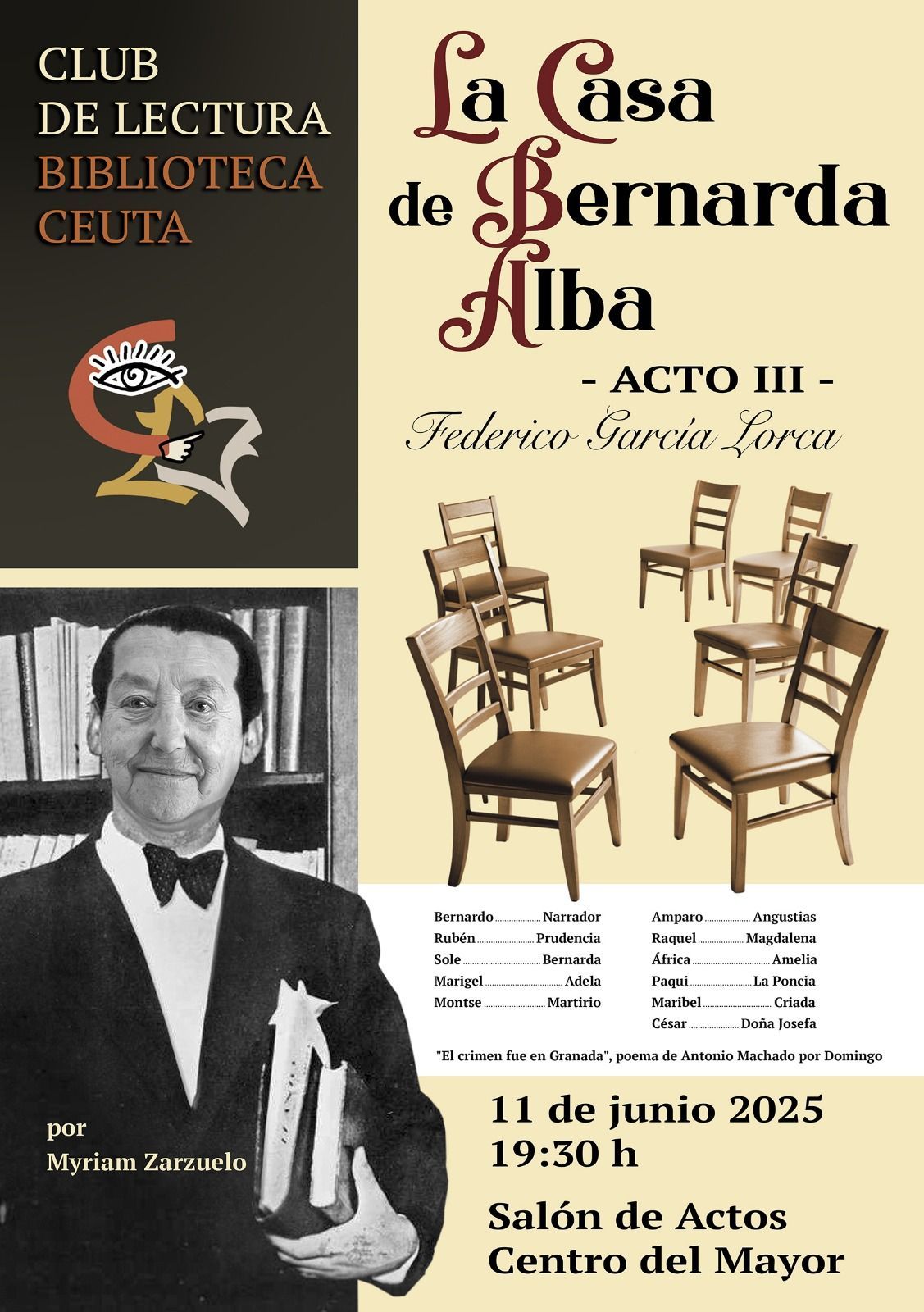 El Club de Lectura ‘Adolfo Suárez’ celebra su XX aniversario con una lectura dramatizada de Lorca