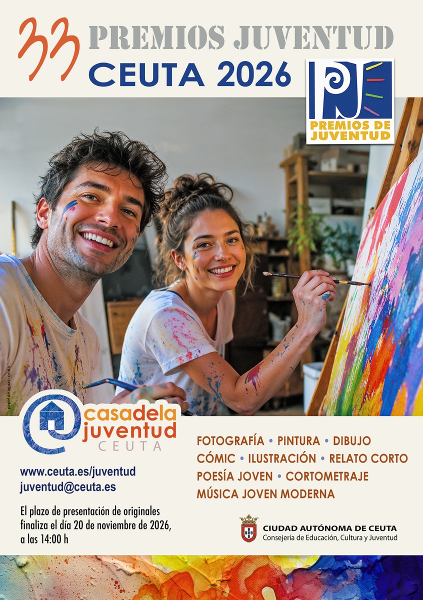 La Ciudad convoca los XXXIII Premios Juventud 2026 con nueve modalidades y un plazo hasta el 20 de noviembre